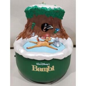 2001 Hallmark Disney Bambi Discovers Winter Magic Keepsake Christmas Ornament